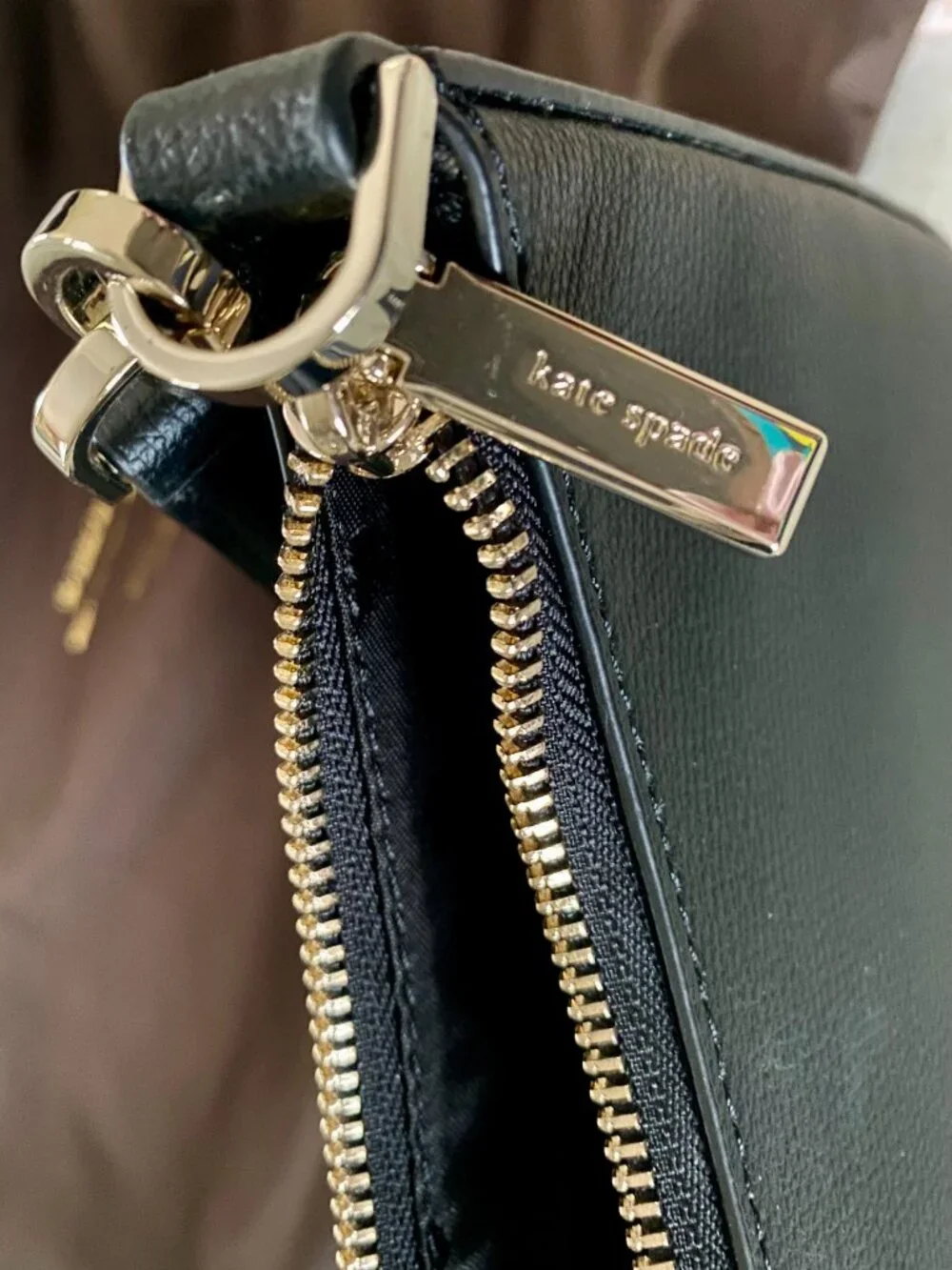 NEW Kate Spade Kristi Black Shoulder Bag with original brown dust bag